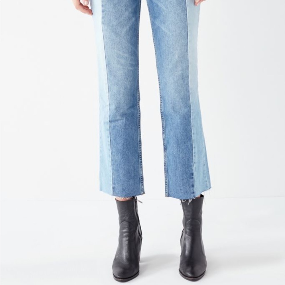 BDG 2Toned Straight and Narrow High Rise Denim